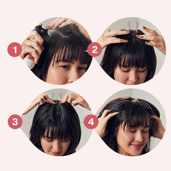 ENHANCE YOUR ANTI-LOSS TREATMENTApply Lumina Anti-Hair Fall Night Serum to the scalp.​Gently tap your scalp with your fingers.​Find the center of your head and, using your index and middle fingers, massage in circular motions moving towards the forehead. Repeat this 3 times.Finish by massaging the scalp with the tips of your fingers.