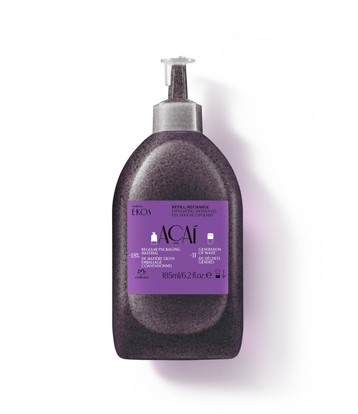 Ekos Açaí Exfoliating Shower Gel Refill